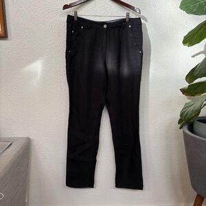 POETRY Black Linen Pants